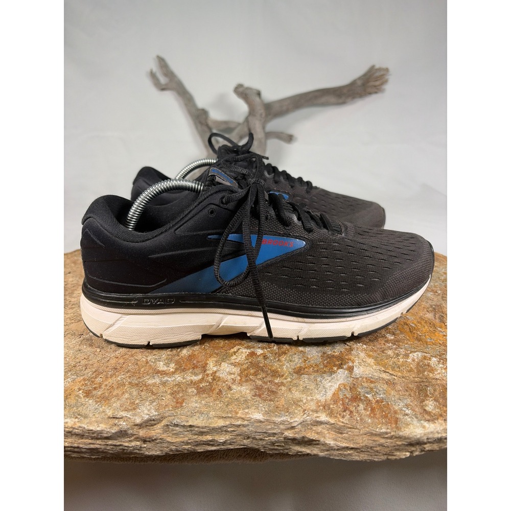 Brooks Dyad 11 Mens Running Shoes Black Blue Wide 2E 1103232E064 Size 10